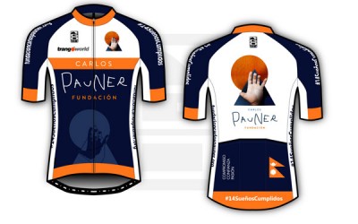 Equipación ciclista solidaria de la Fundación Carlos Pauner