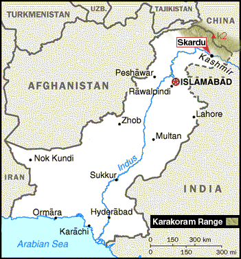 mapa pakistan